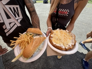 people holding plates