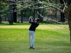 Golfer at Island Green Resort