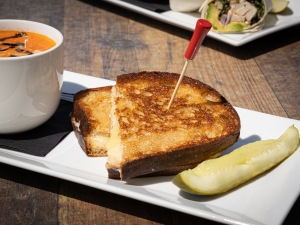 Grilled cheese and soup