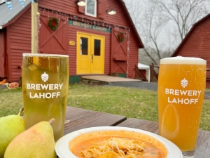 Pear cider and soup