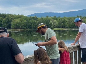 family fishing