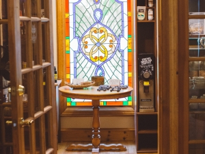 Coffee Area Stained Glass Window