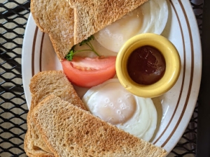 Eggs and toast