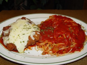 pasta and chicken parm