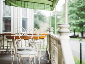 Porch dining area