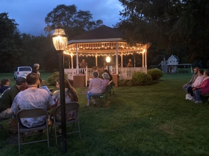 gazebo at night