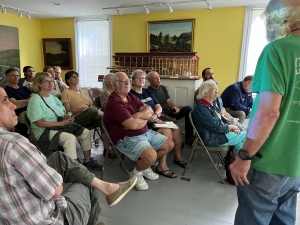 Group lecture at museum