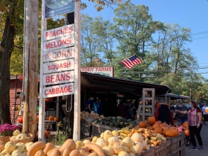 Fall produce in the stand