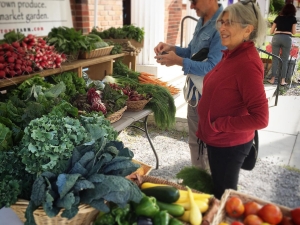 Shopping at the market