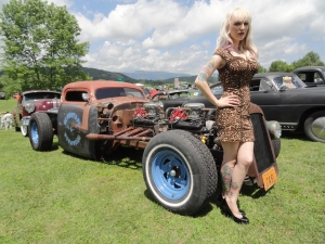 woman and car